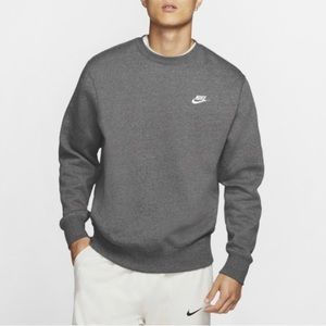 VintagNike Mens Club Fleece Sportswear Charcoal Heather XS Sweatshirt BV2662-071